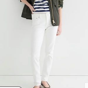 JCrew White Toothpick Jean in White Wash